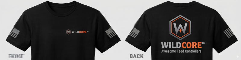 WildCore Cotton T-Shirt — Black, Small